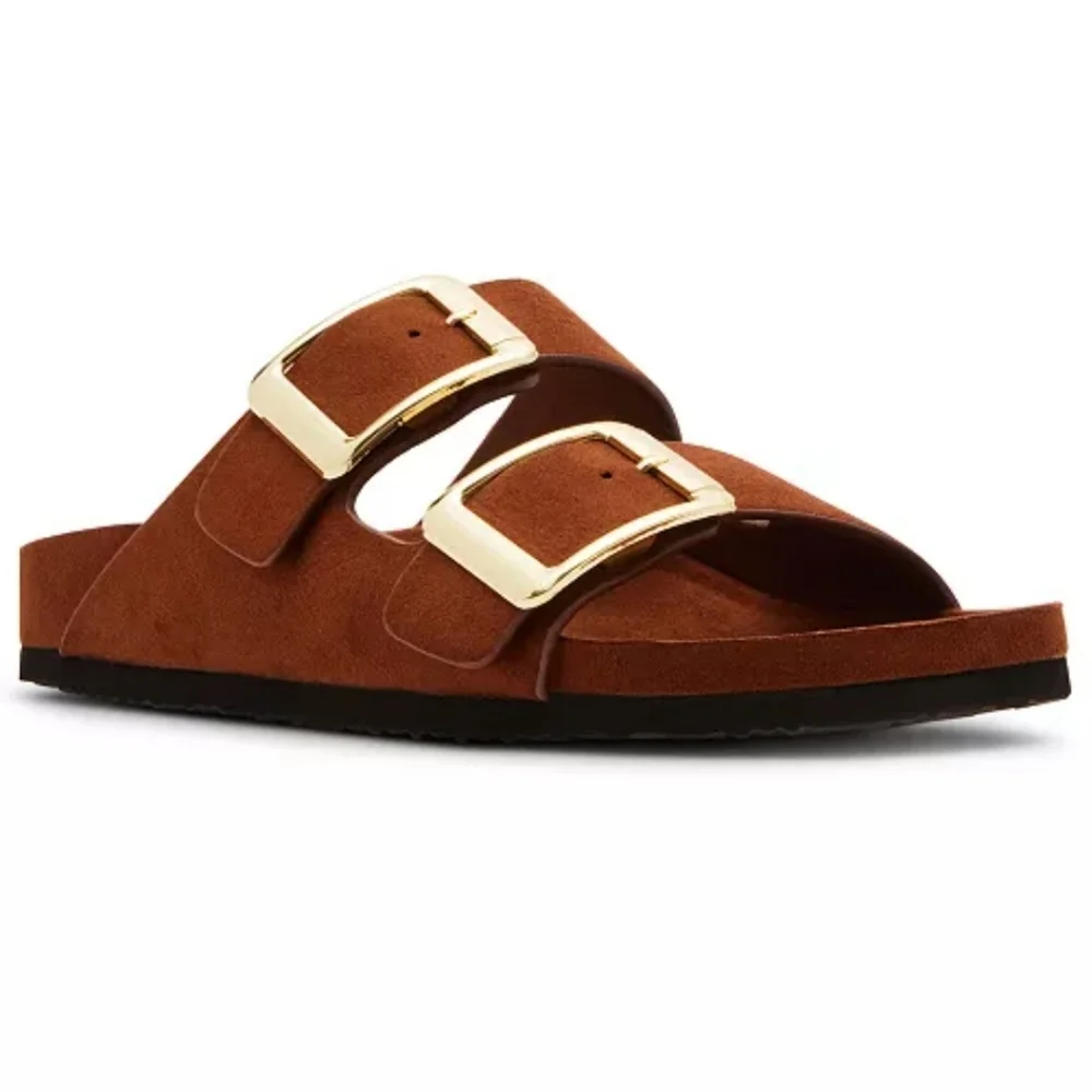 NEW Madden Girl Women's Suede Bodiee Slide Sandal Size 11 New In Box NIB - Picture 3 of 7